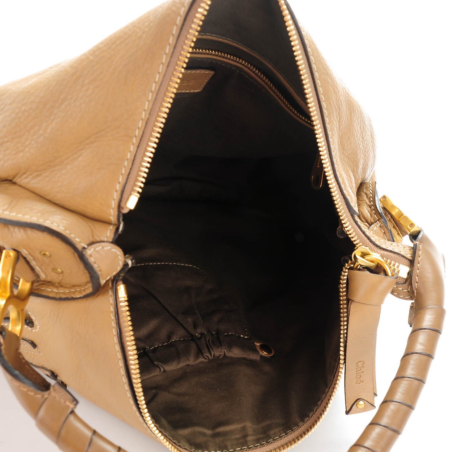 Calfskin Large Marcie Hobo Nut
