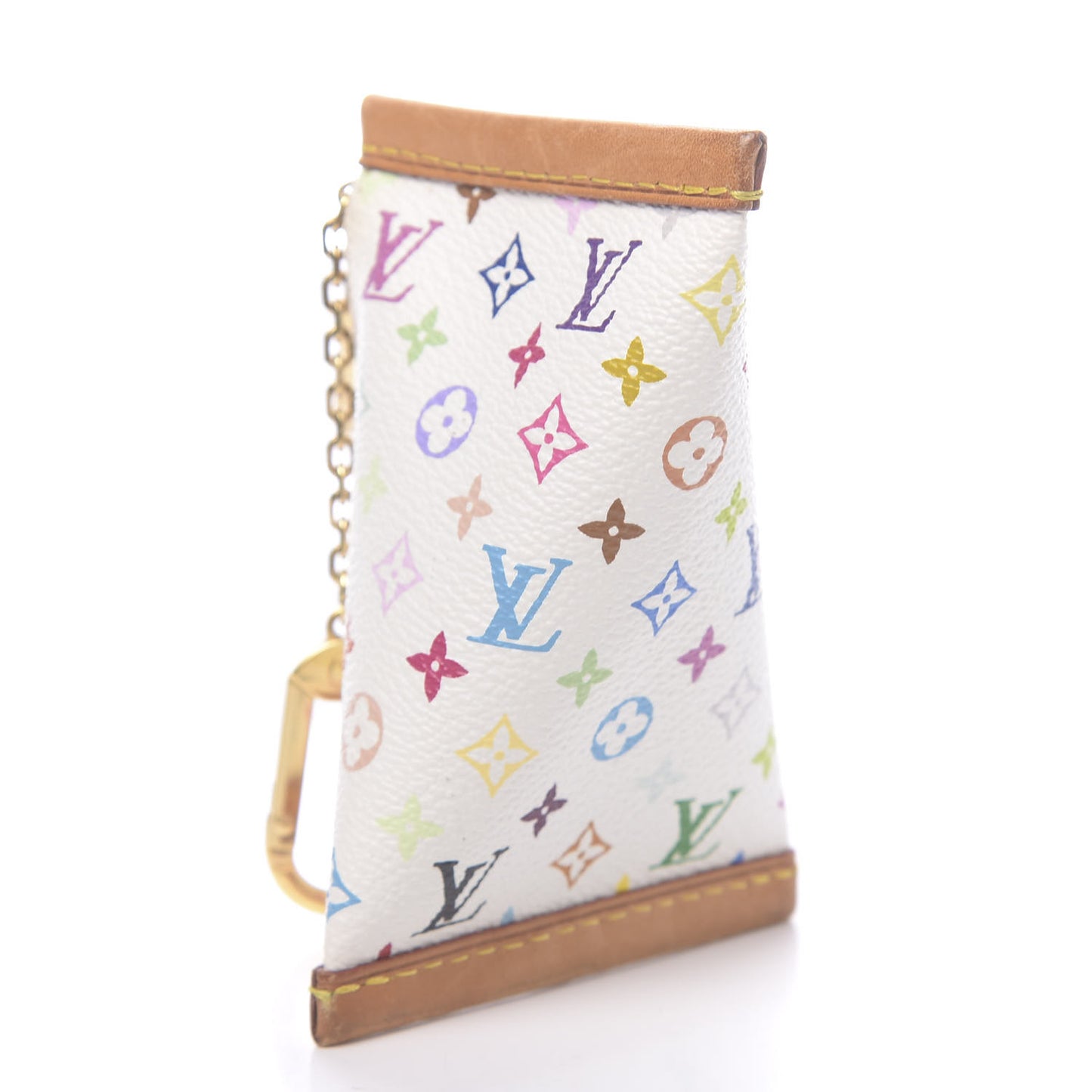 Monogram Multicolor Berlingot Coin Purse White