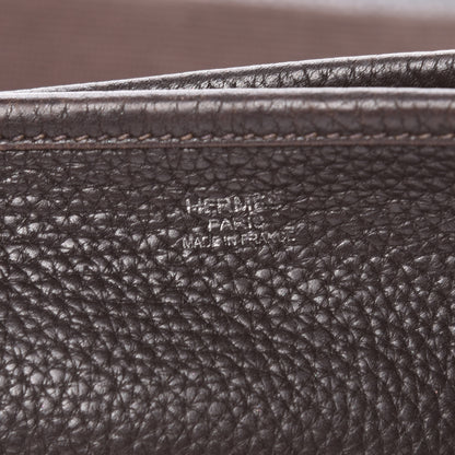 Hermes Taurillon Clemence Evelyne III TGM Chocolate 10 of 11