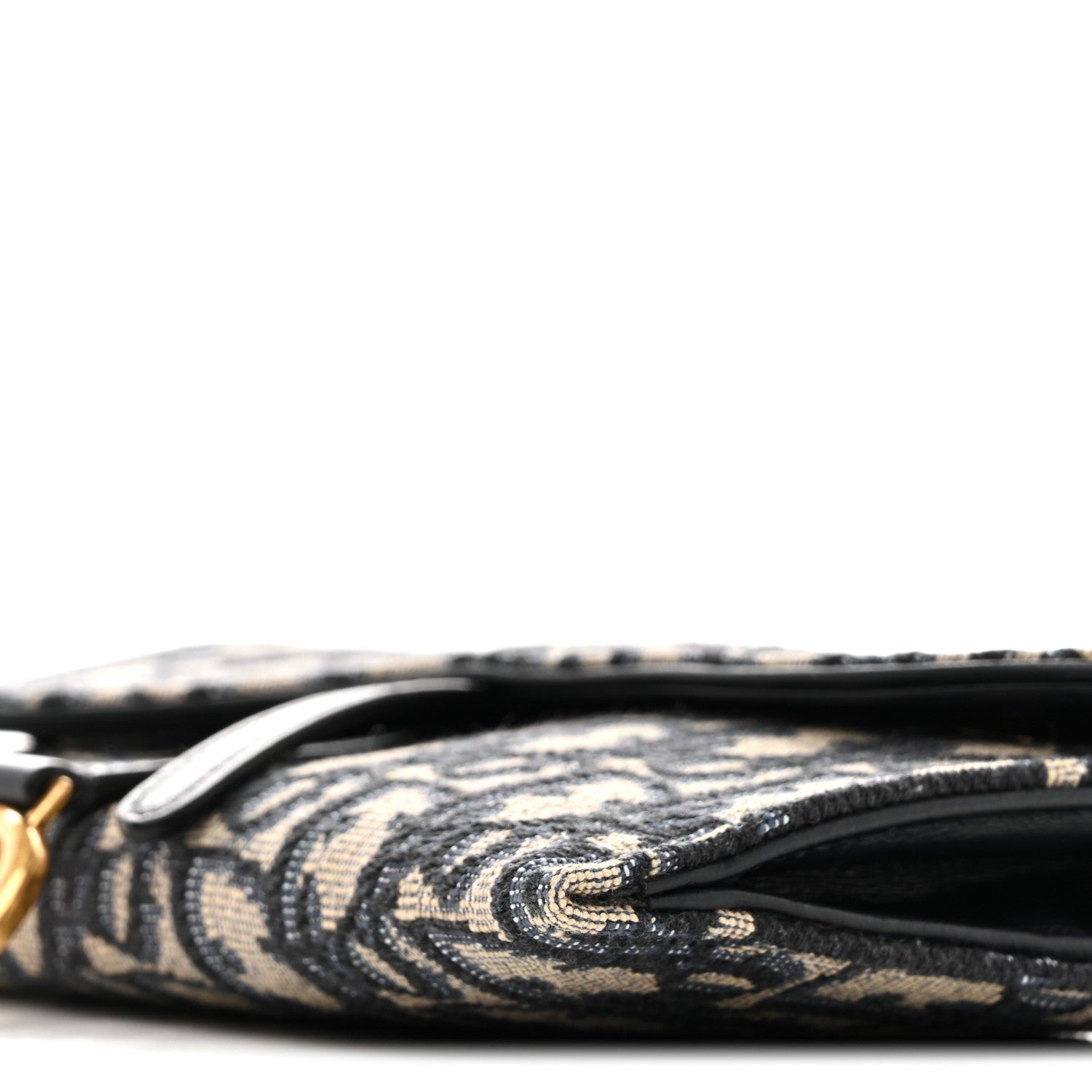 Christian Dior Oblique Saddle Chain Long Wallet Blue 11 of 14