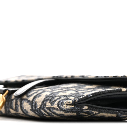 Christian Dior Oblique Saddle Chain Long Wallet Blue 11 of 14