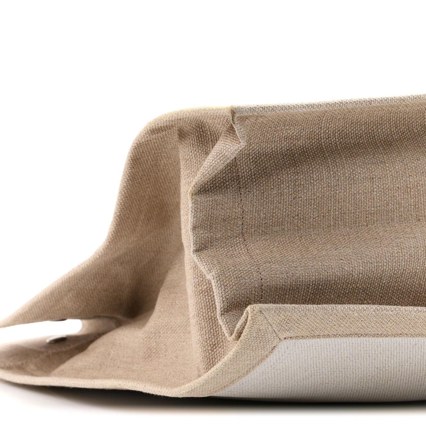 Linen Calfskin Rive Gauche Tote Optic White