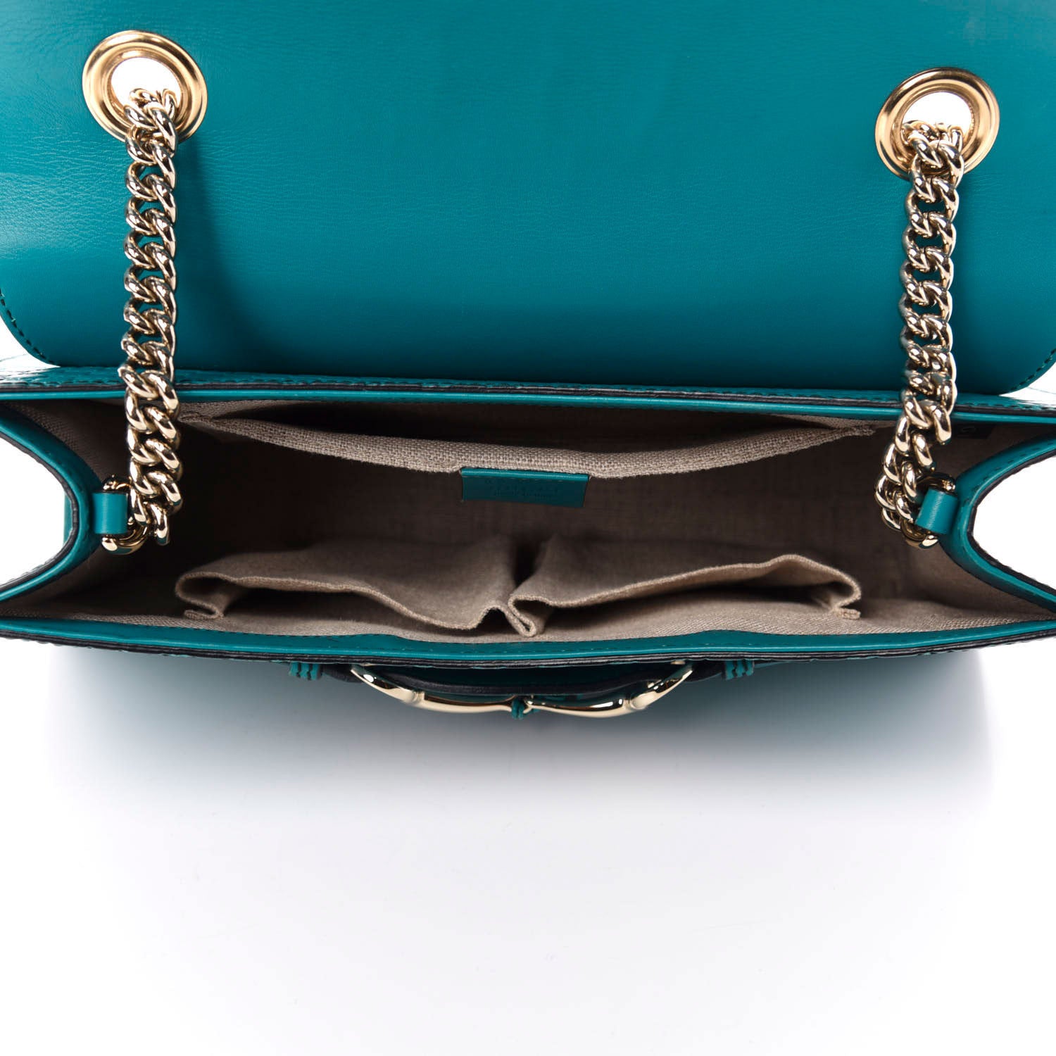 Gucci Soft Microguccissima Medium Emily Chain Shoulder Bag Deep Cobalt 5 of 10