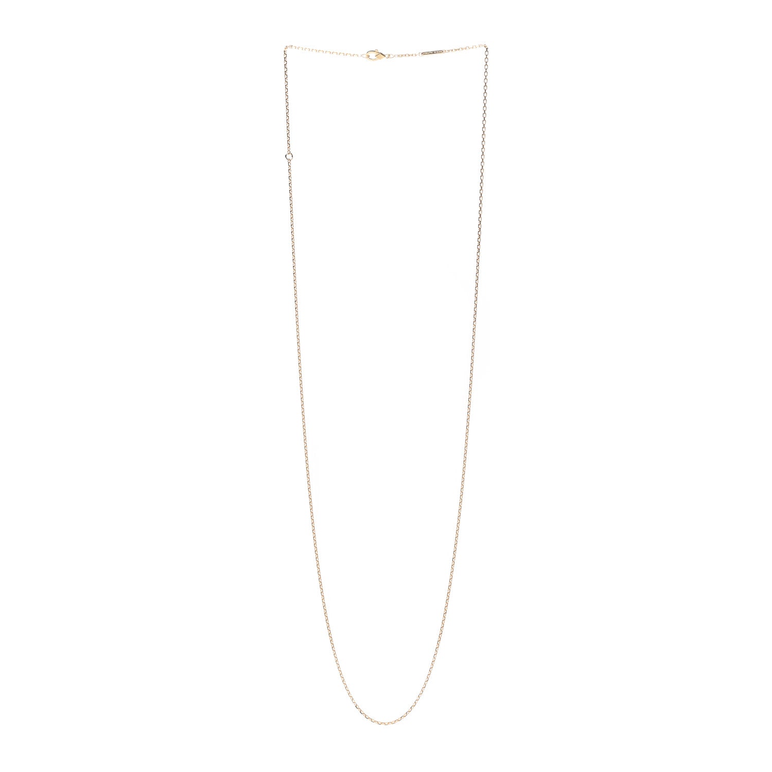 Van Cleef & Arpels 18K Yellow Gold Trace Chain Necklace 2 of 5