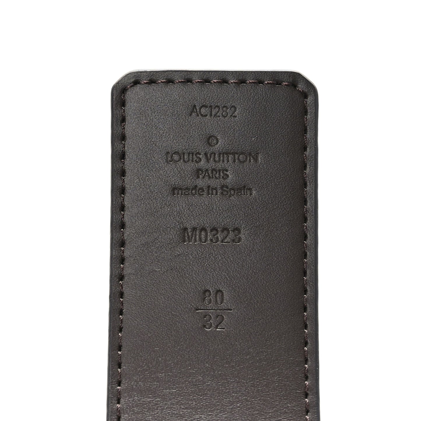 Monogram Calfskin 40mm LV Initiales Reversible Belt 80 32 Black