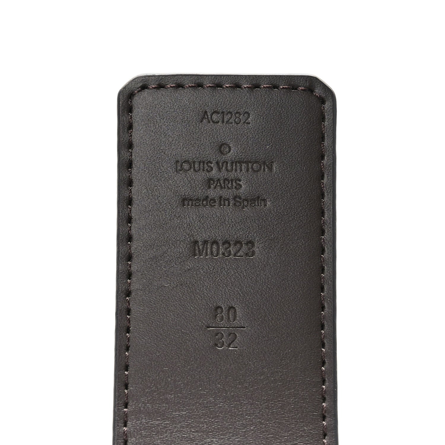 Louis Vuitton Monogram Calfskin 40mm LV Initiales Reversible Belt 80 32 Black 3 of 5