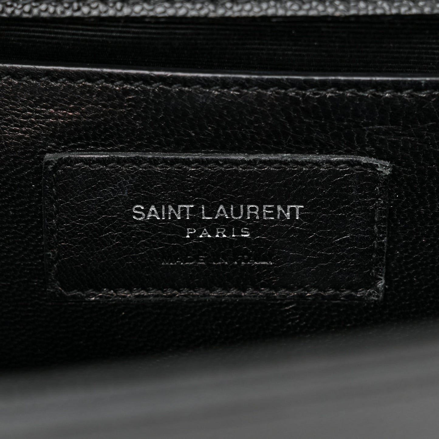 Grain De Poudre Studded Medium Monogram Kate Satchel Black