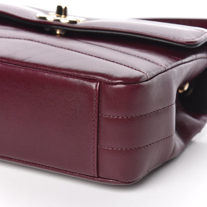 Chanel Shiny Lambskin Quilted Small Chevron Miroir Burgundy 9 of 12