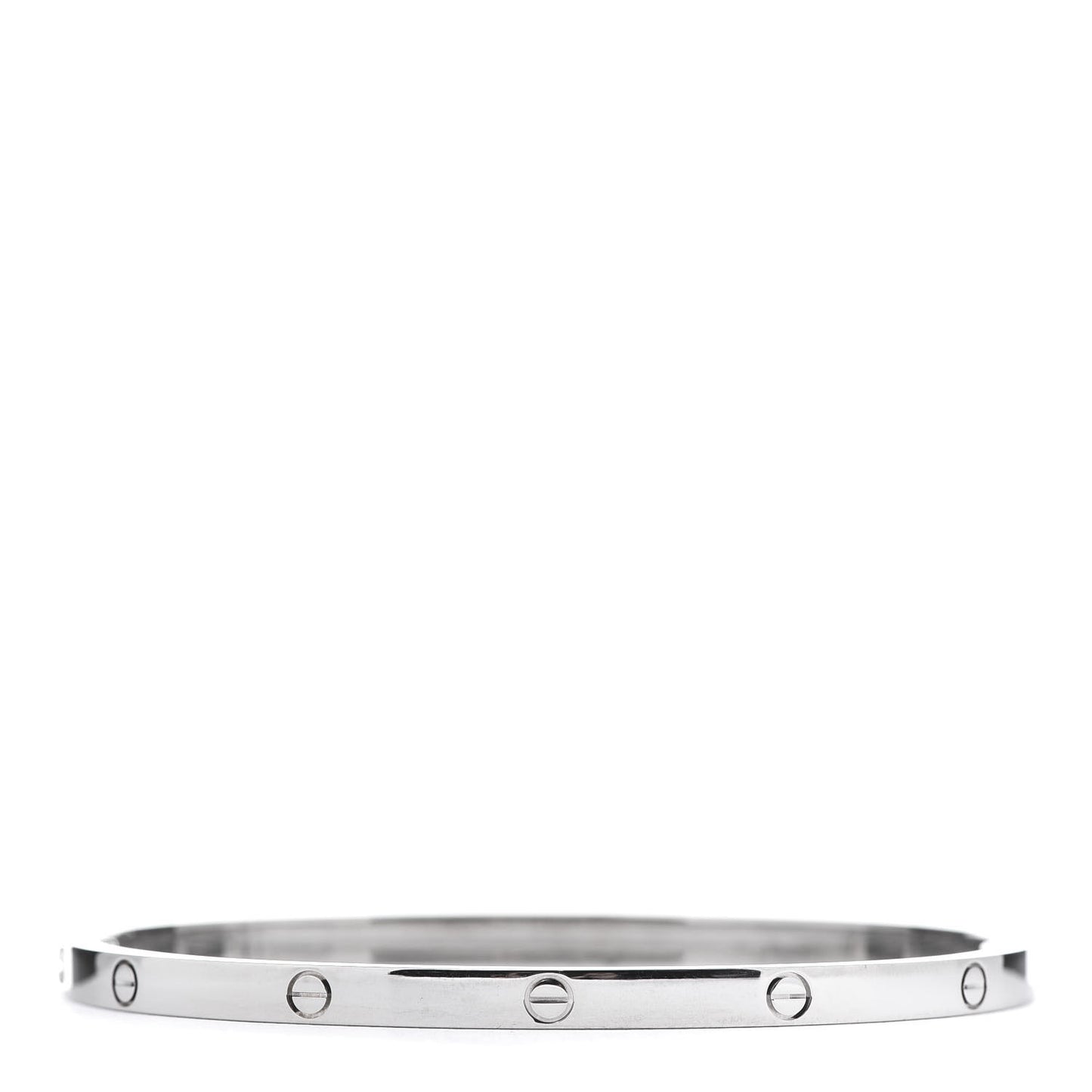 18K White Gold Small LOVE Bracelet 17