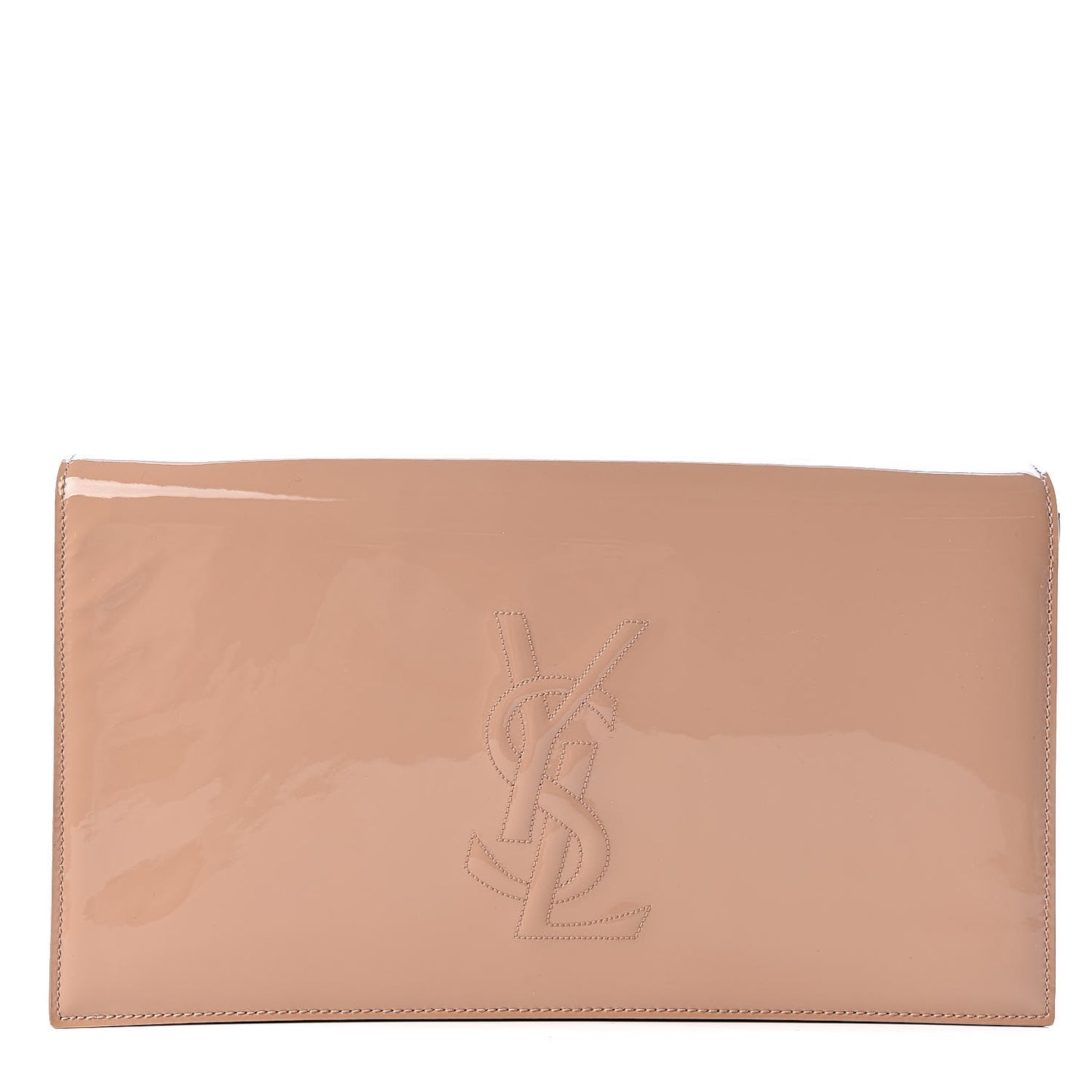Patent Calfskin Monogram Large Belle De Jour Clutch Chair