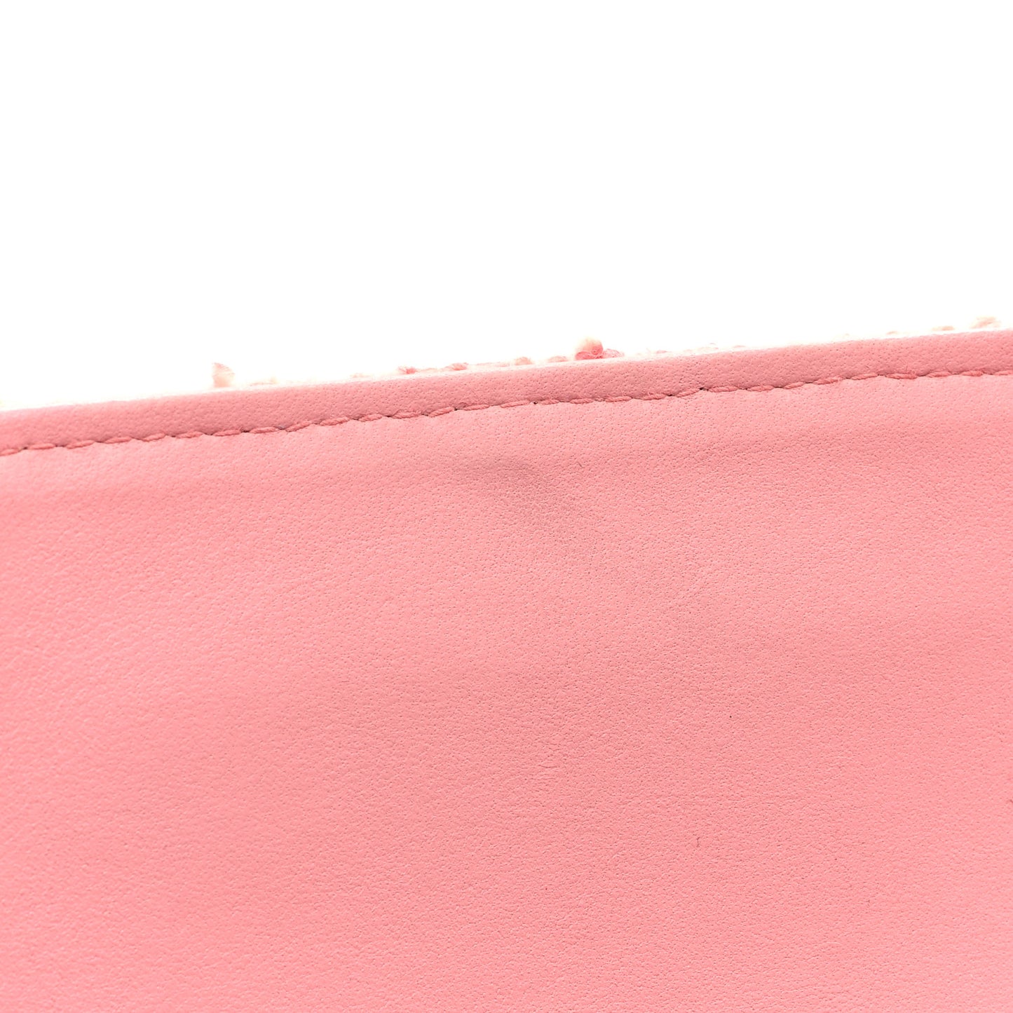 Tweed Medium Double Flap Pink