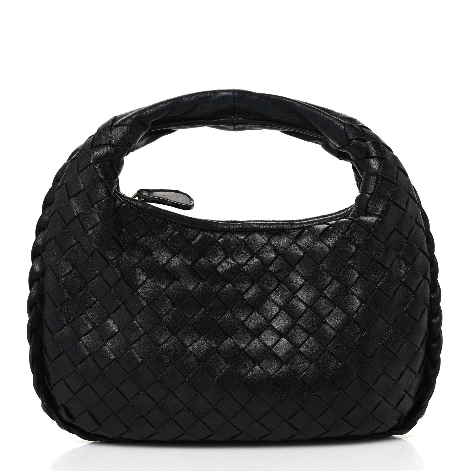 Bottega Veneta Nappa Intrecciato Pleated Mini Veneta Hobo Black 1 of 12