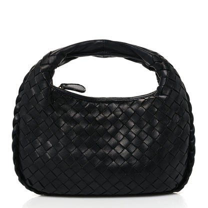 Bottega Veneta Nappa Intrecciato Pleated Mini Veneta Hobo Black 1 of 12