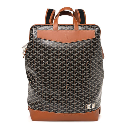 Goyard Goyardine Calfskin Cisalpin Backpack  Black Gold 1 of 10