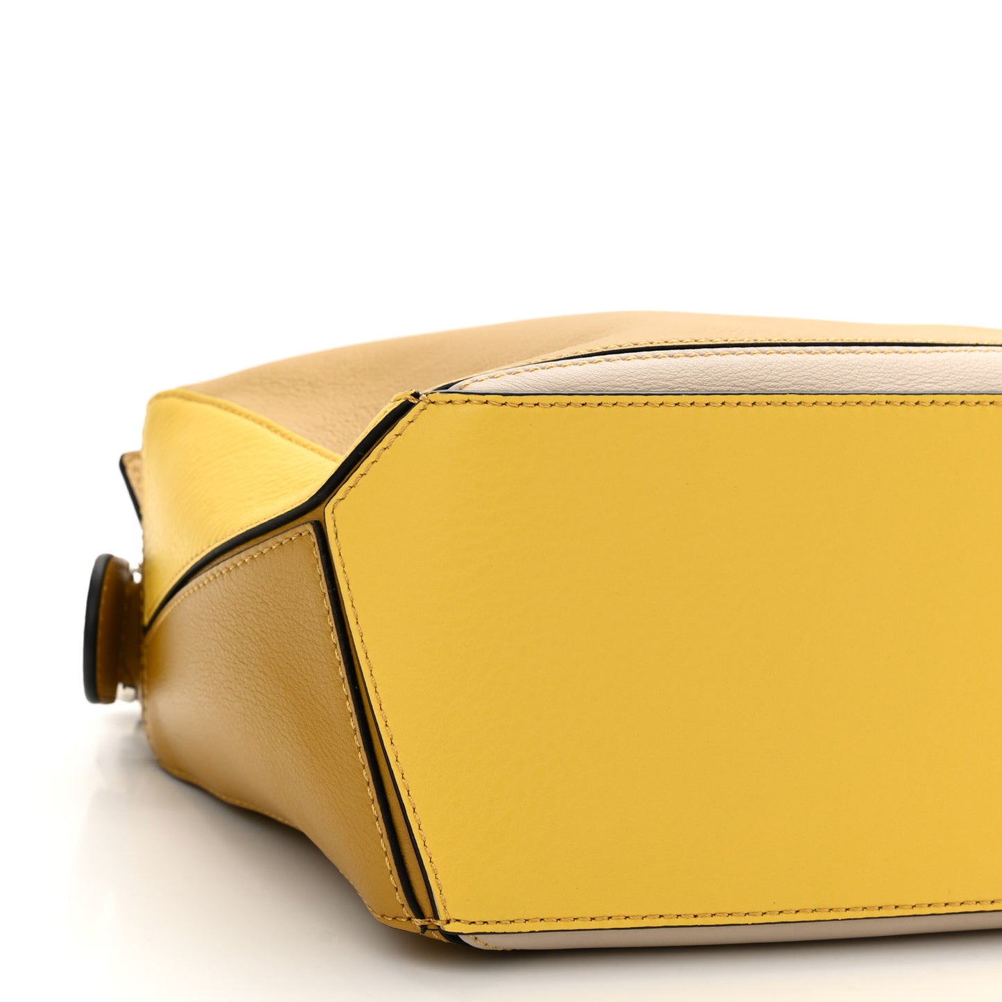 Grained Calfskin Small Puzzle Bag Ocre Yellow