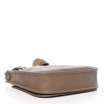 Hermes Taurillon Clemence Evelyne III PM Etoupe 7 of 15