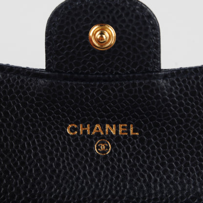 Chanel Caviar Quilted Card Holder Navy 5 of 7