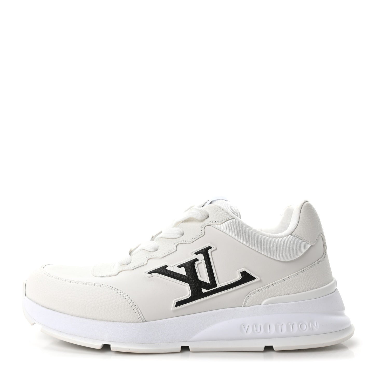 Calfskin Mens LV Classic Sneakers 9.5 White