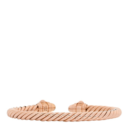 David Yurman 18K Rose Gold Diamond 5mm Renaissance Pave Bracelet 2 of 4