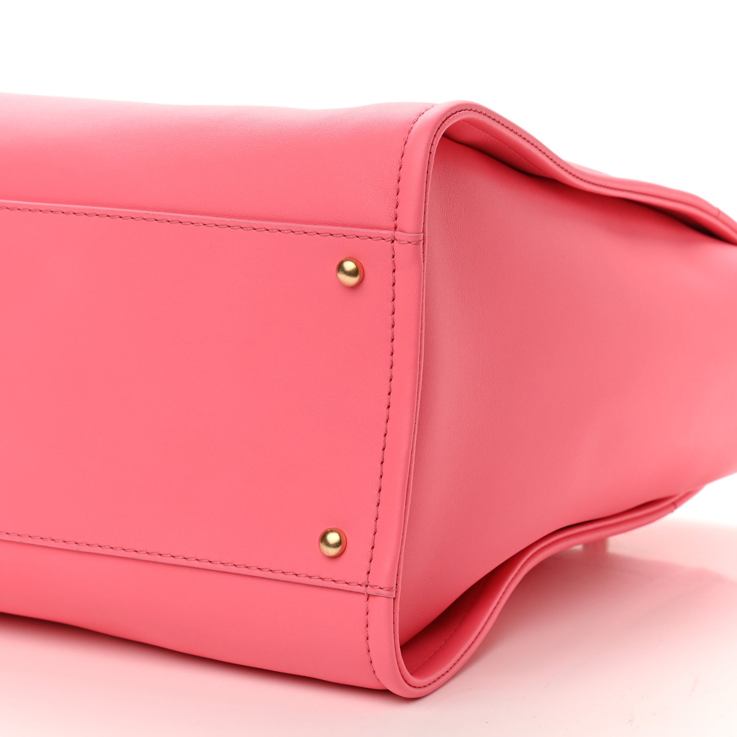 Calfskin Medium Deauville Tote Coral Pink