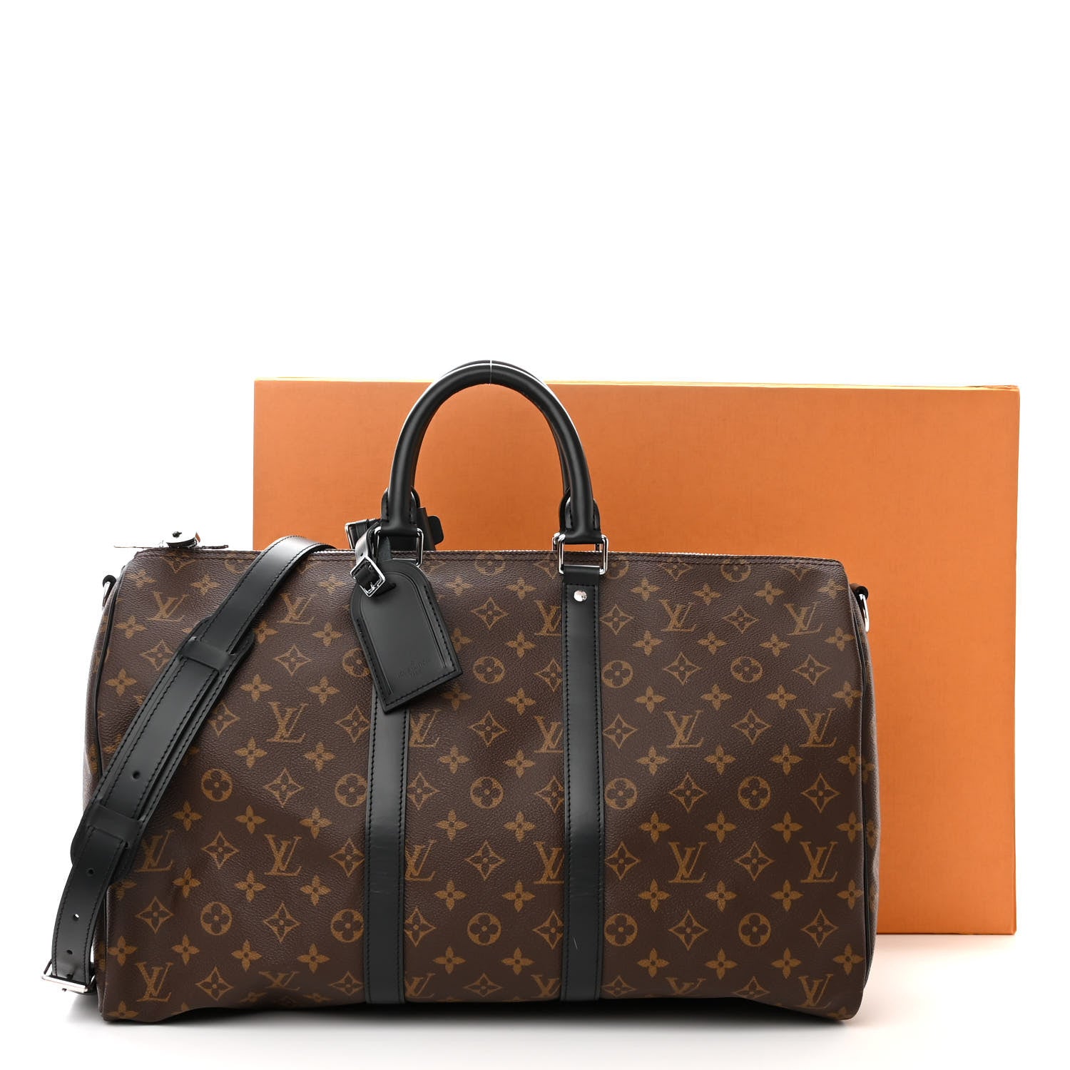 Louis Vuitton Monogram Macassar Keepall Bandouliere 45 10 of 10
