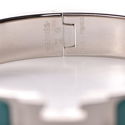 Hermes Enamel Narrow Clic Clac H Bracelet PM Emeraude 4 of 5