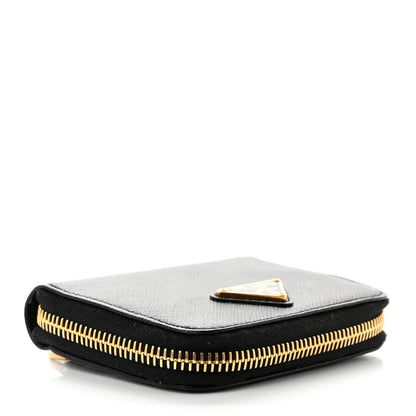 Prada Saffiano Wallet With Strap Black 4 of 7