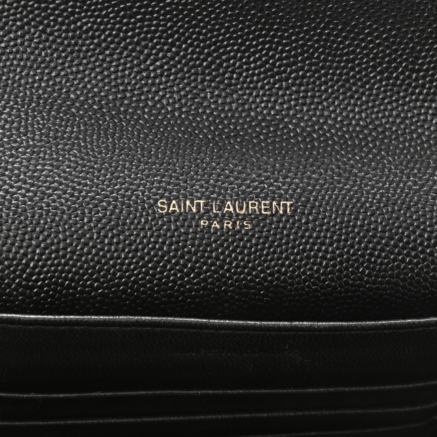 Grain De Poudre Monogram Cassandra Chain Wallet Black