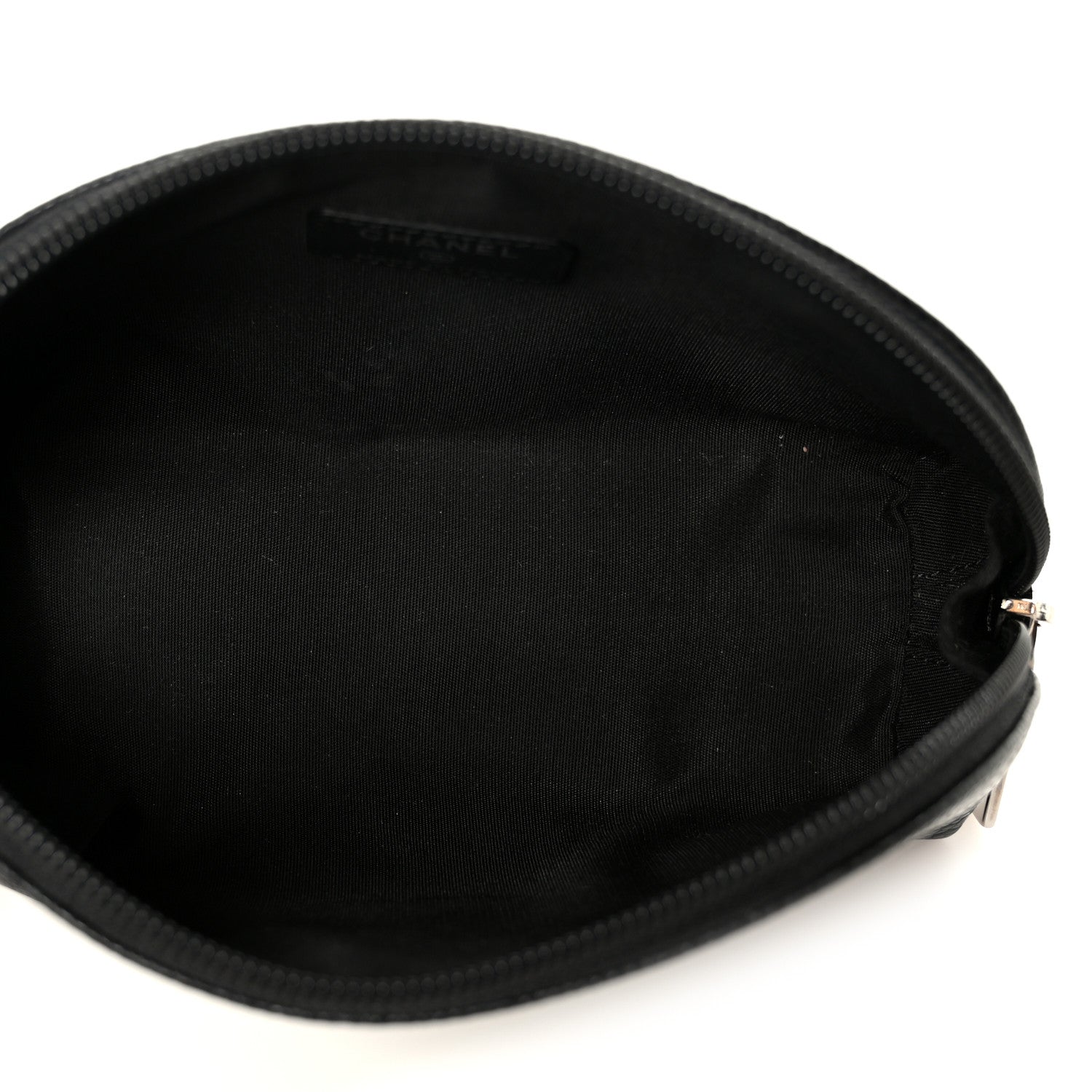 Chanel Caviar Timeless CC Cosmetic Pouch Black 5 of 8