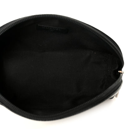 Chanel Caviar Timeless CC Cosmetic Pouch Black 5 of 8