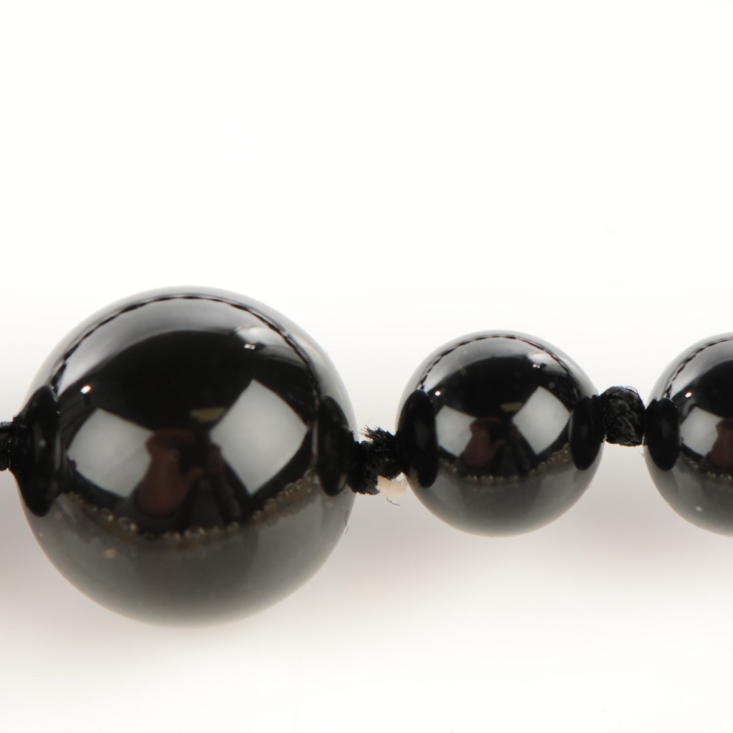 Chanel Pearl Ruthenium CC Belt Black White 4 of 5