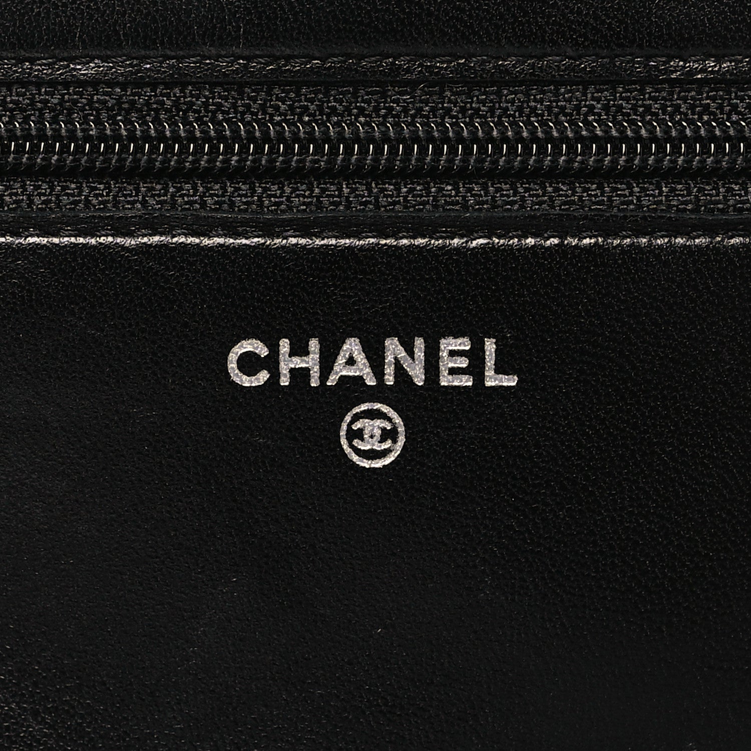 Chanel Lambskin Quilted Wallet On Chain WOC Black 6 of 12