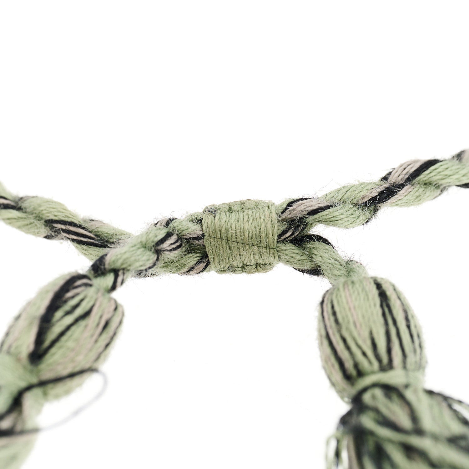 Christian Dior Woven Cotton J'Adior Friendship Bracelet Green 4 of 4