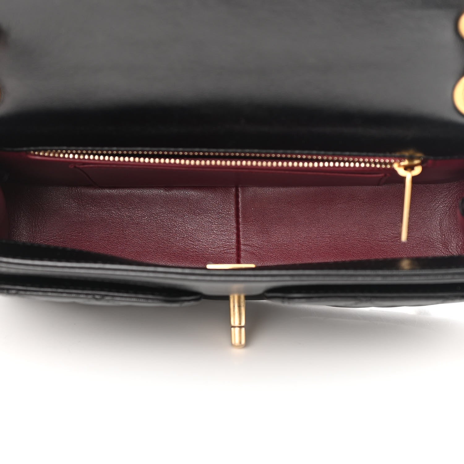 Chanel Shiny Lambskin Quilted Small Daily Friend Flap Black 5 of 13