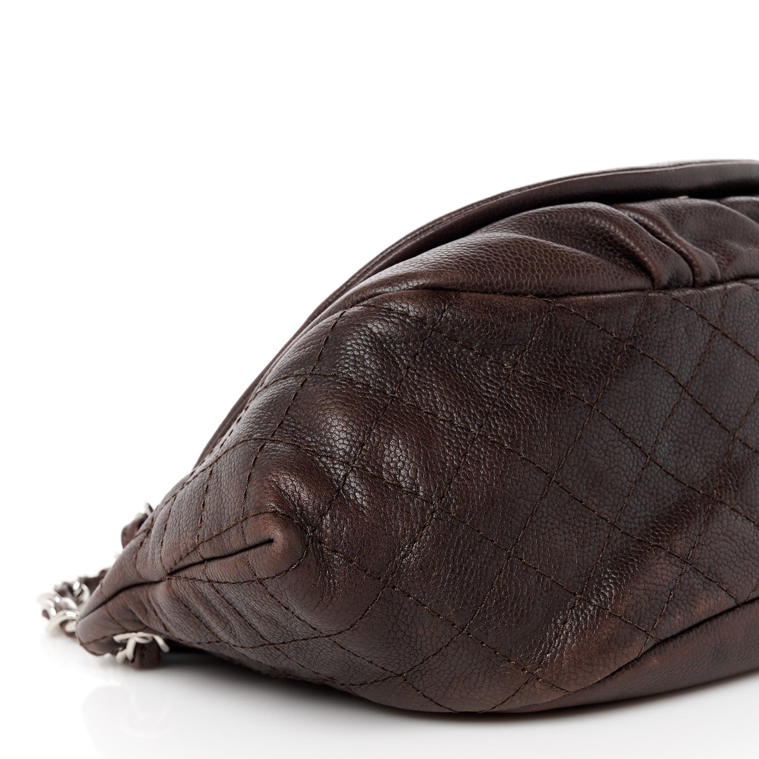 Chanel Caviar Large Half Moon Flap Brown 9 of 10