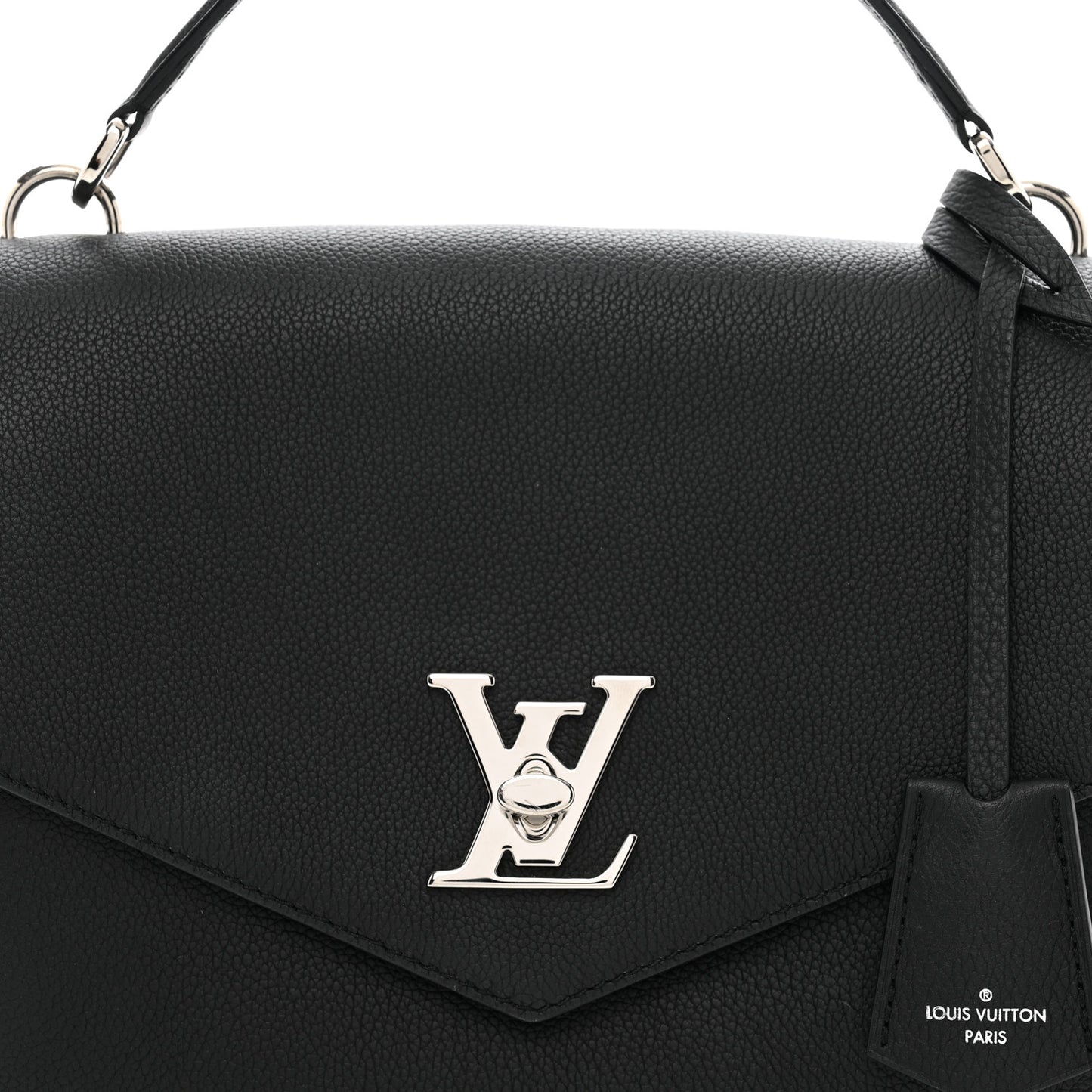 Soft Calfskin My Lockme Top Handle Black