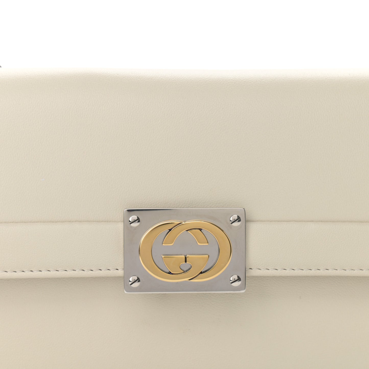 Lambskin Linea Matisse Shoulder Bag Mystic White