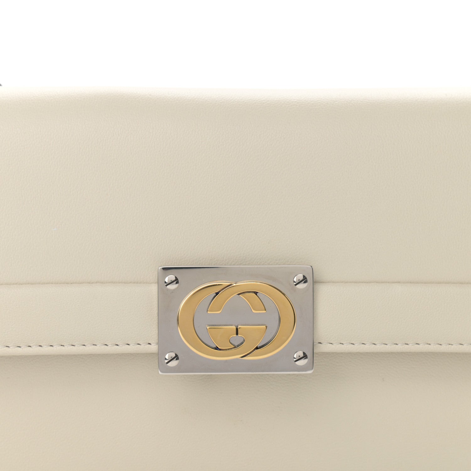 Gucci Lambskin Linea Matisse Shoulder Bag Mystic White 8 of 12