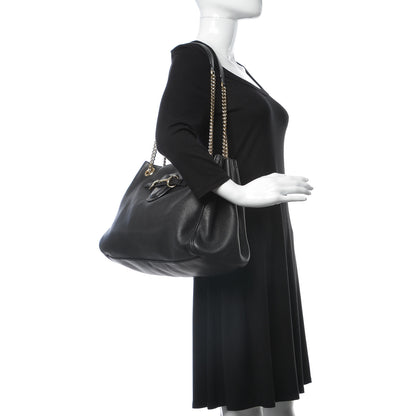 Gucci Calfskin Medium Emily Shoulder Bag Black 2 of 18