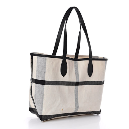 Burberry Coated Canvas Medium Reversible Doodle Tote White Black 5 of 16