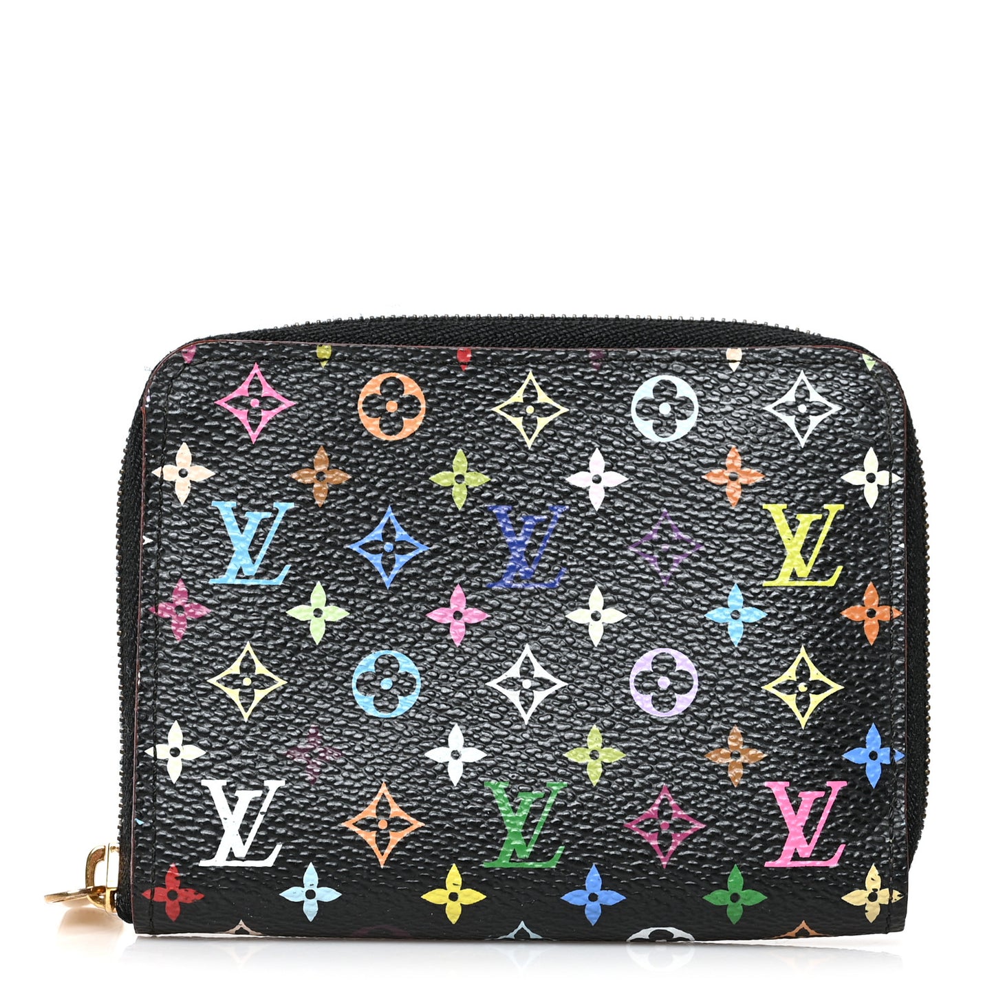 Monogram Multicolor Zippy Coin Purse Black