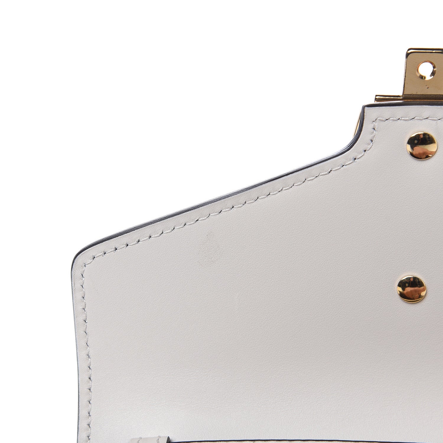 Gucci Calfskin Embroidered Mini Sylvie Top Handle Bag White 10 of 12