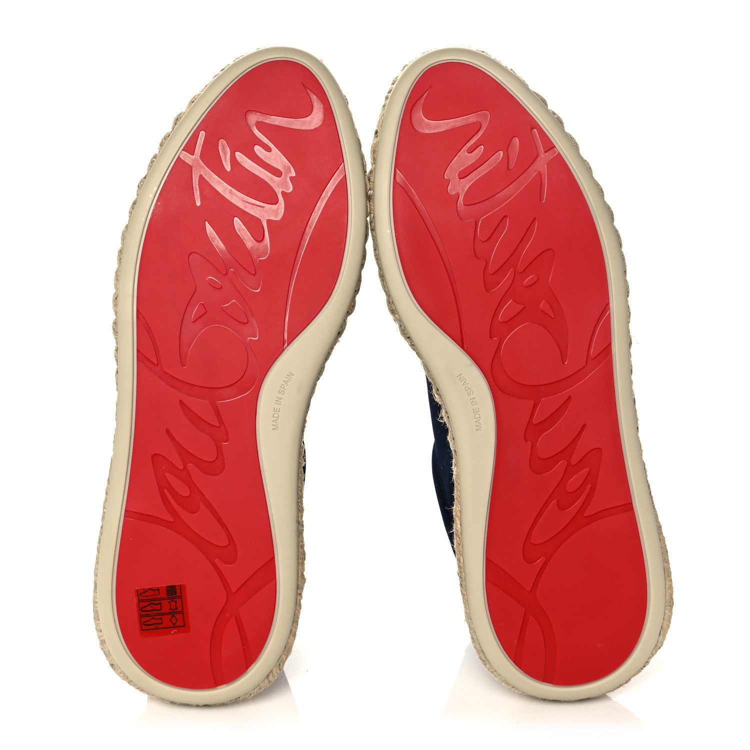 Christian Louboutin Toile Calfskin Espasneak Flat Sneaker 39 Navy 5 of 11