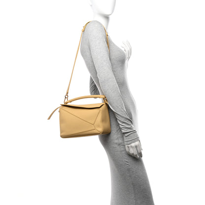 Loewe Calfskin Small Puzzle Bag Dark Butter 2 of 9