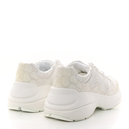 Gucci GG Supreme Monogram Womens Rhyton Sneakers 39.5 White 4 of 9
