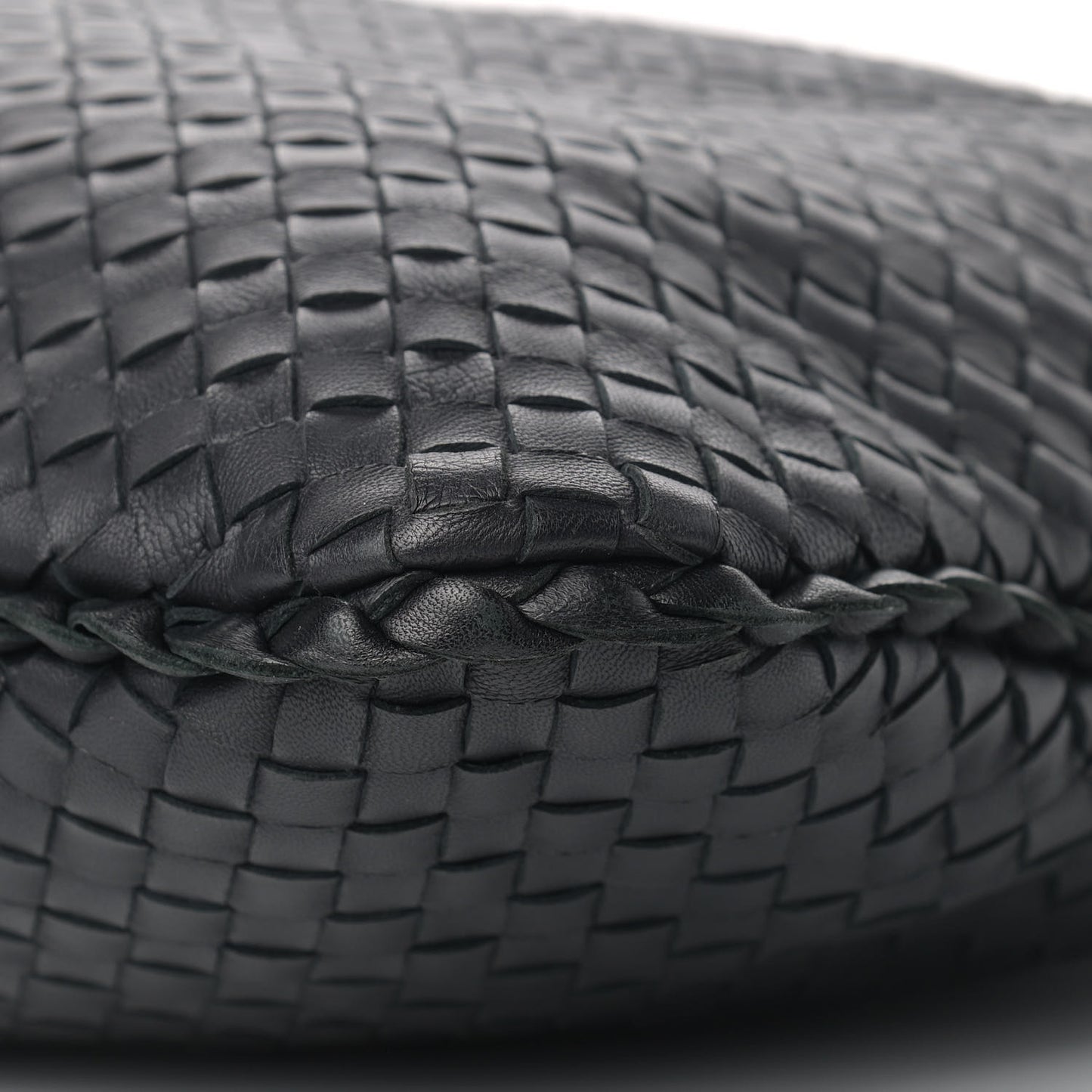 Nappa Intrecciato Large Veneta Hobo Black