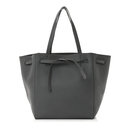 Celine Soft Grained Calfskin Small Belt Cabas Phantom Grey 1 of 10