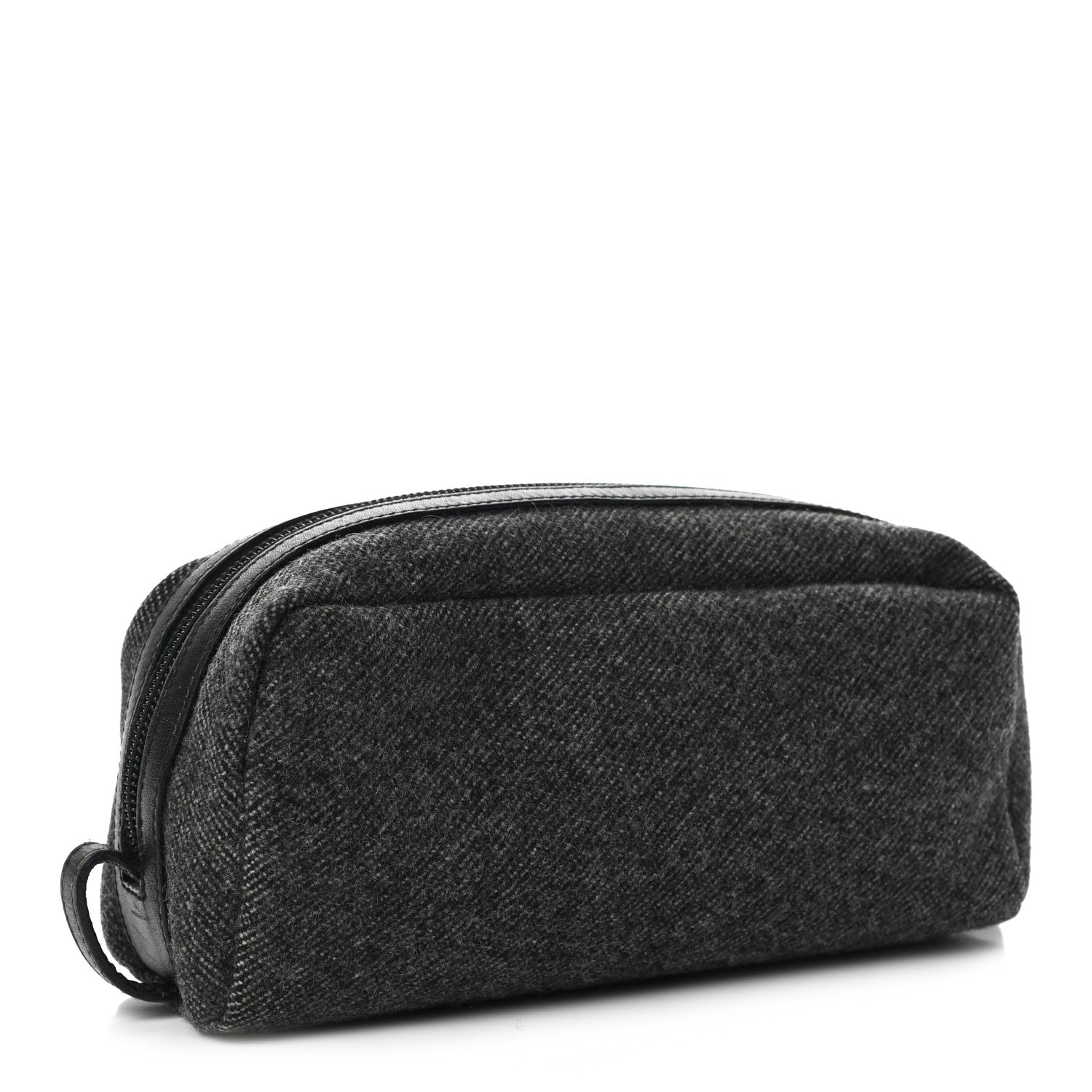 Prada Wool Cosmetic Pouch Grey 3 of 9