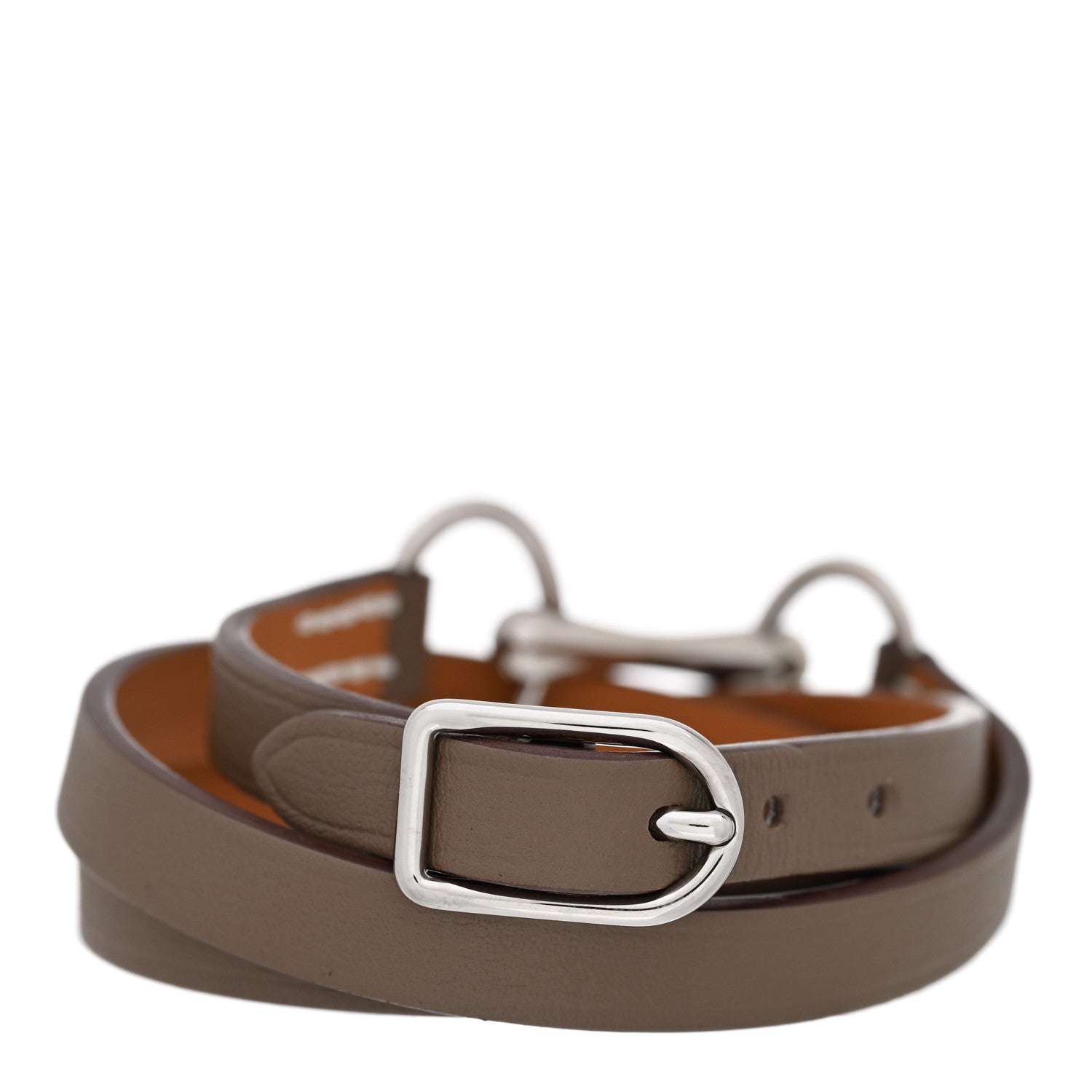 Hermes Swift Heritage Equestre Triple Tour Bracelet Etoupe 3 of 7