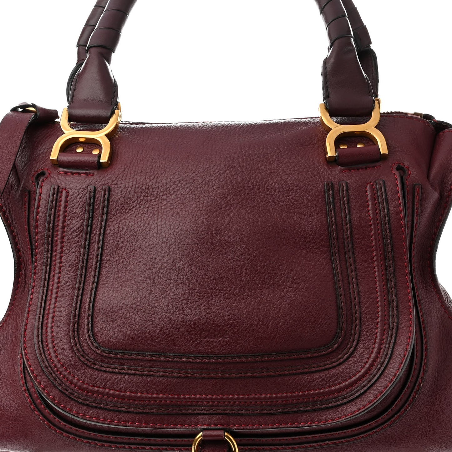 Calfskin Medium Marcie Satchel Cocoa